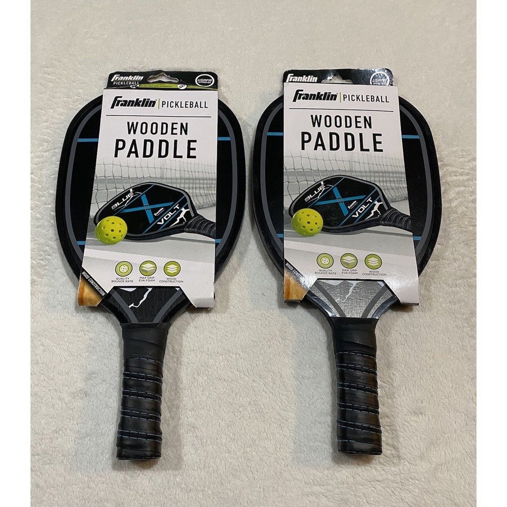 Franklin Sports Pickleball Wooden Paddle Blue Volt USAPA Approved New